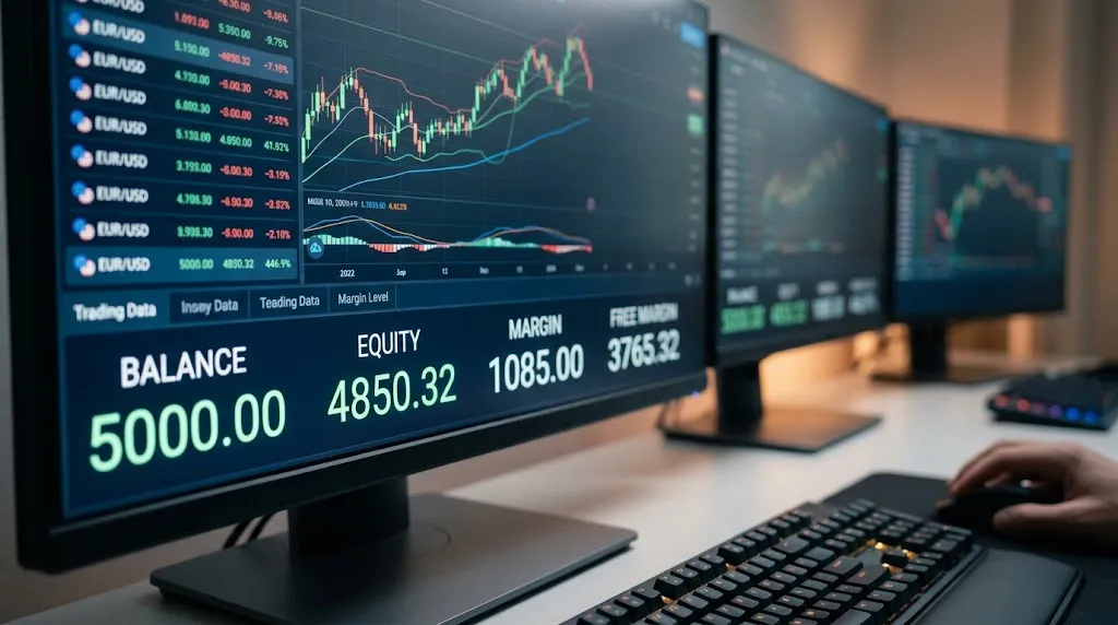 Balance, equity, margen y margen libre: lo que te está diciendo tu terminal