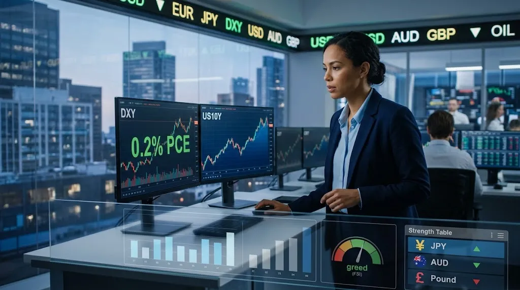 El PCE subyacente se queda en el 0,2%, pero el dólar y los rendimientos acaban al alza