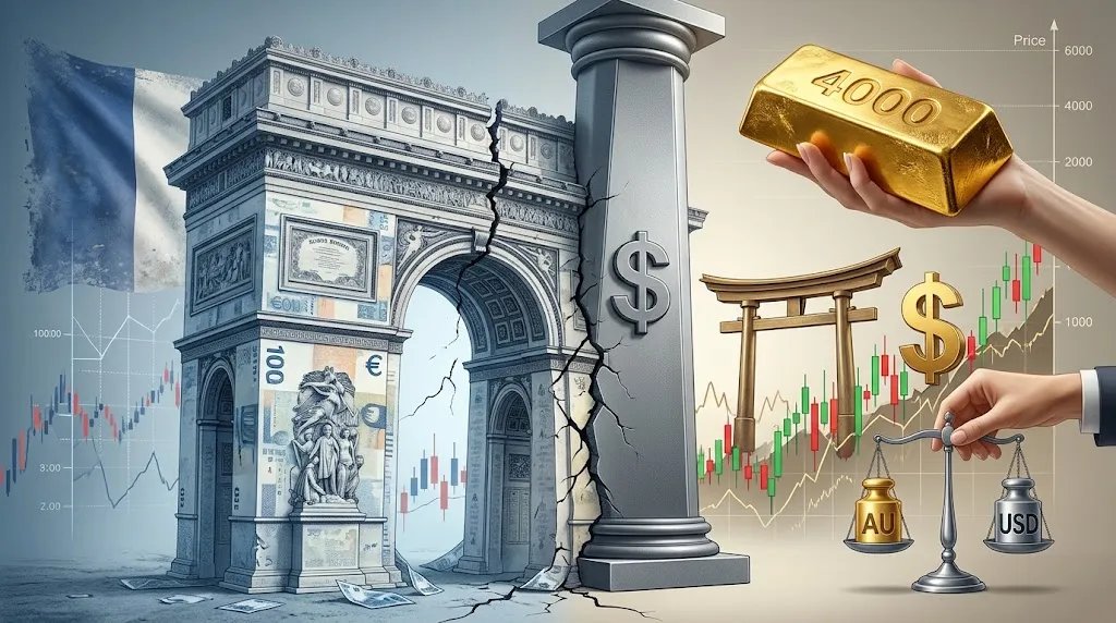 El EUR/USD cae un 0,43% y suma cinco cierres a la baja por la deuda francesa