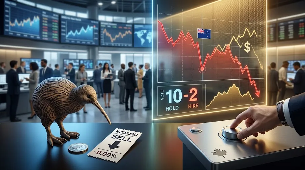 La pausa sorpresa del RBNZ hunde un 0,99% al NZD/USD y la Fed se divide 10–2