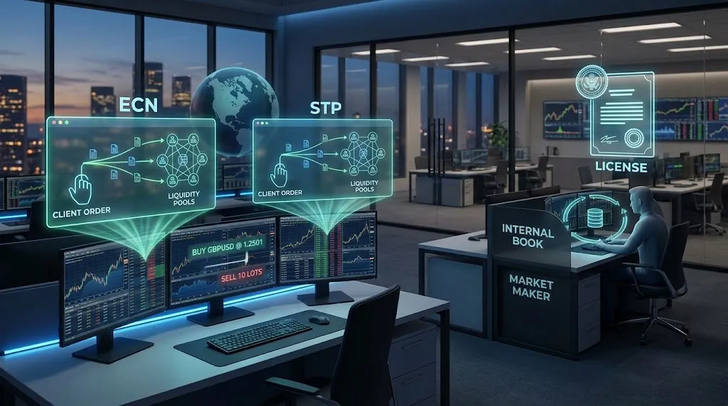 ECN vs STP vs market maker: who is on the other side of your trade?