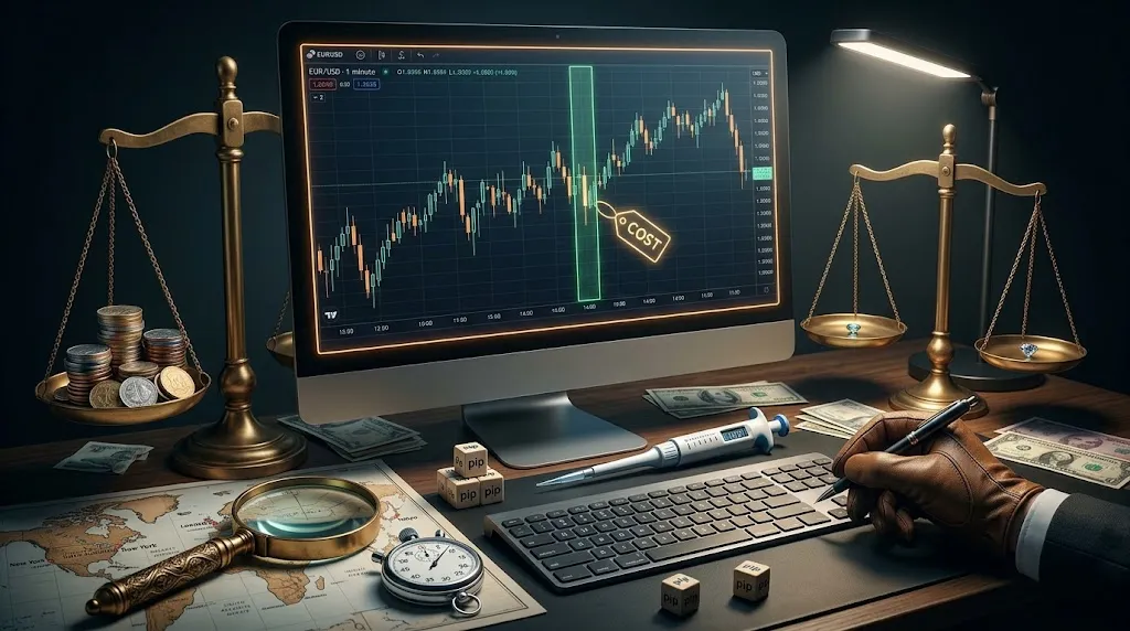 How much does price move in one minute?