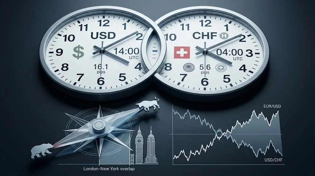 USD/CHF: ¿cuánto se mueve, cuándo y qué lo mueve?