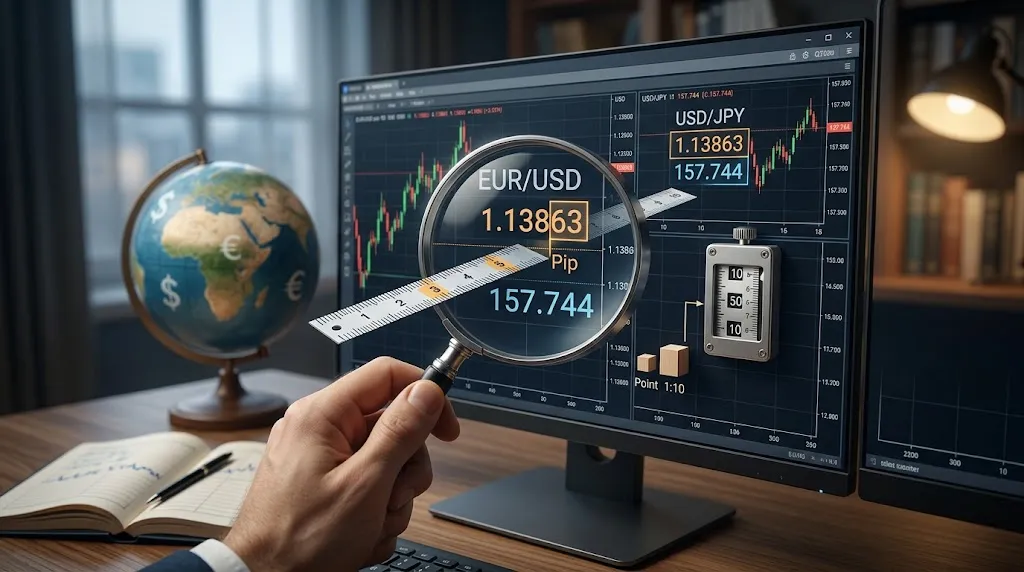 Pips vs points vs ticks: the 5-digit broker confusion