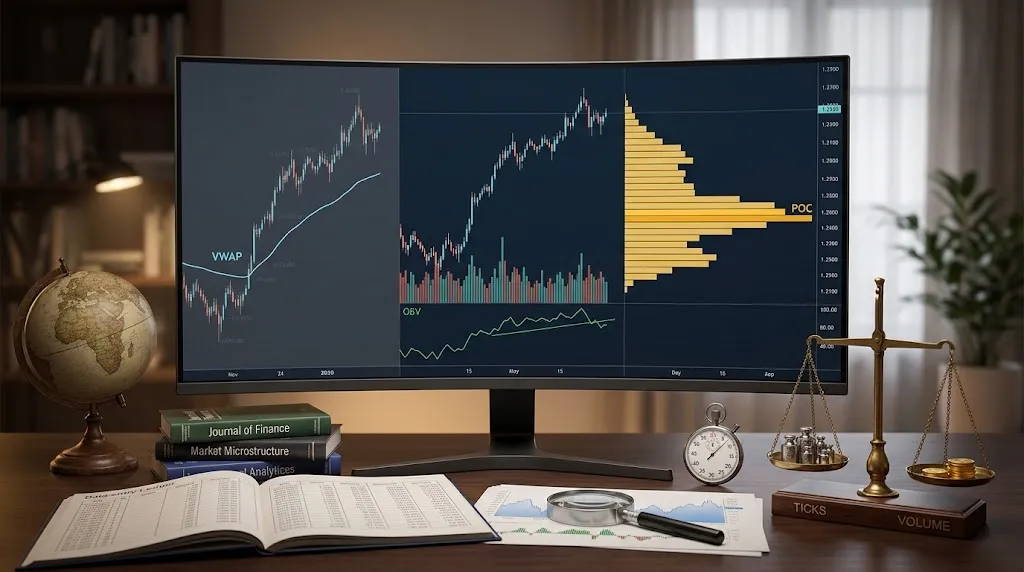 VWAP vs OBV vs perfil de volumen: lo que mide cada uno en un gráfico de forex