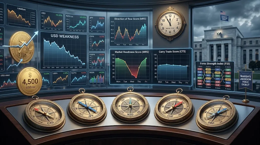 The dollar fell all week, so why did the winner change every day?